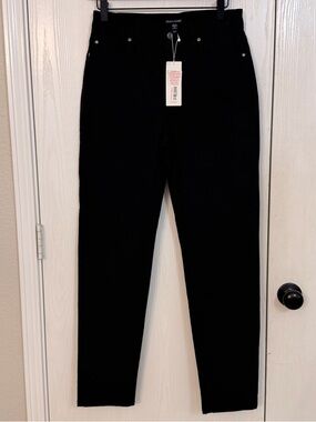 NWT Eileen Fisher Skinny Jean Black Womens XS Stretch